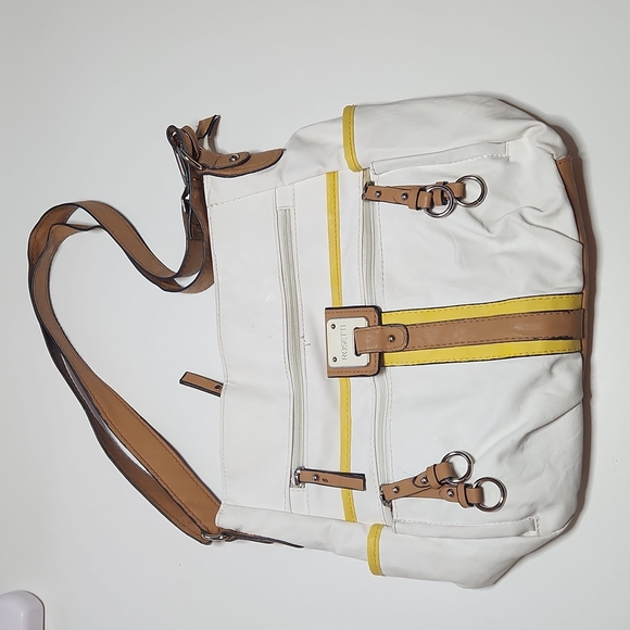 Rosetti Handbags - Rossetti White and Yellow Shoulder Bag